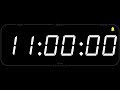 11 Hour - TIMER \u0026 ALARM - 1080p - COUNTDOWN