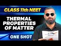 THERMAL PROPERTIES OF MATTER in ONE SHOT || All Concepts,Tricks \u0026 PYQ || Ummeed NEET