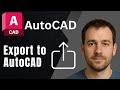 How to Export SketchUp File to AutoCAD (DWG/DXF) – Quick \u0026 Easy Tutorial!