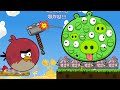 Angry Birds Cannon 3 - BREAK THE 100 EYES PIGGIES WITH HAMMER TO RESCUE ALL STELLA WALKTHROUGH!