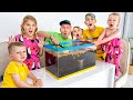 Five Kids Sink or Float | Cool Science Experiment for Kids | Educational Videos For Kids