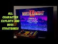 NO EXCUSES! Mortal Kombat 2, All Character Exploits and Boss Strategies! How to Beat the AI!