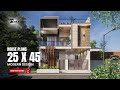 25x45 | Short Video | 4 BHK House plan | 125 Gaj | 1125 sqft | 25*45 house plan 3d || DV Studio