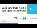 Loading Data into Snowflake| How to Load Data in Snowflake | Insert Data from CSV to Snowflake Table