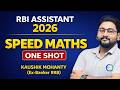 RBI Assistant 2026 Speed Maths One Shot By Kaushik Mohanty || Previous Year Memory Based Questions