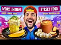 Eating INDIA’s Most Weird Street FOOD for 24 Hours !! *Maggi Mangoshake😂*