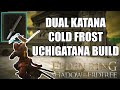 STRONG COLD FROST DUAL KATANA BUILD in ELDEN RING SHADOW OF THE ERDTREE - UCHIGATANAS BUILD (DLC)