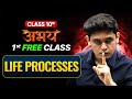 Abhay'26 Batch 10th Science - 1st FREE Class | Life Processes - Lecture 1 | Check Desc.