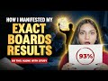 I Manifested My Boards Exam Marks Using Scripting ✨ with proof | Whole Process along with studying 📕