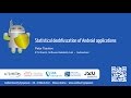 Statistical deobfuscation of Android applications (by Petar Tsankov)