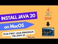 How to install Java JDK 20 on Mac in less than 5 mins | Run first Java program