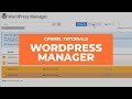 cPanel Tutorials - WordPress Manager