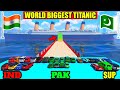 GTA 5 INDIA VS PAKISTAN VS SUPER CARS WORLD BIGGEST TITANIC SHIP JUMPING CHALLENGE | Gta 5 Gameplay