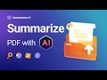 Tenorshare AI PDF - How to Summarize PDF with AI (AI Document Analysis)