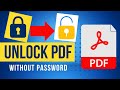 PDF Password Remover | How to Unlock any PDF file without Password | Remove PDF Password for Free
