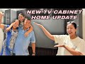 NEW TV CABINET INSTALLED🏠 | FAMILY HAPPINESS VLOG😍FINALLY LIVING ROOM LOOKS BEAUTIFUL 😍