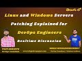 Server Patching Explained for DevOps Engineers in Telugu | Linux \u0026 Windows Patching | Interview Prep