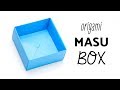 Easy Origami Masu Box Tutorial - Easiest Method - Paper Kawaii