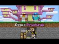 Minecraft Manhunt, But Eggs Spawn Structures...