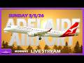 🔴 🌧 CRAZY CROSS-WIND ACTION 🌧 InPlaneSight: Live Aviation @ Adelaide Airport ( YPAD / ADL) + ATC 🔴