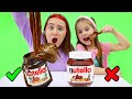 Ruby and Bonnie Real Food VS Slime Challenge