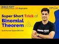 Short Trick Of Binomial Theorem | Maths | JEE Main | SKG Sir | Career Point JEE