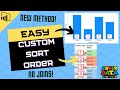 Power BI Custom Sort Order with hidden columns | New Method, NO JOINS!