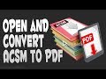 How to Open and Convert ACSM to PDF