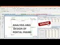 Day 6. analysis and design of portal frame by staad pro v8i software