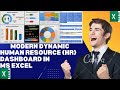Modern \u0026 Dynamic HR DashBoard in Excel 2023 | No Macro
