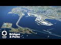 Building a Port City in One Cities Skylines Year | Bridges and Ports DLC