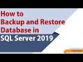 how to backup and restore database in sql server 2019