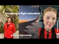 im a flight attendant?? ground school vlog