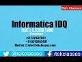 Informatica idq training| informatica idq tutorial |Informatica idq online training