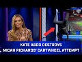 Kate Abdo Jabs at Micah Richards After His Failed Cartwheel Attempt | CBS Sports Golazo