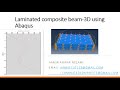 Cross-ply Laminated Composite Plate using Abaqus (3D stress)
