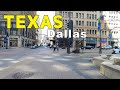 Dallas Texas Downtown Walk USA 4K