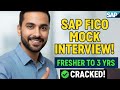 SAP FICO Mock Interview | FICO Interview Fresher to 3 Years
