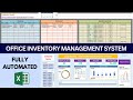 Fully Automated Inventory Management System Plus DASHBAORD in Excel || Stock management in Excel
