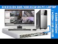 Hikvision DVR/NVR CCTV Cameras View on Laptop/PC through LAN Cable without Modem/Router setup