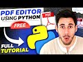 PDF Editor Using Python (PikePDF) - Full Tutorial 🔥