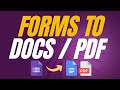 Google Forms to PDFs / Docs Automation: Step-by-Step Tutorial