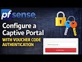 How to Setup pfSense Captive Portal Login Page Authentication with Vouchers | Network Security