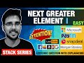 Next Greater Element I ❤️ Leetcode solution explained Hindi interview placements DSA Hello World