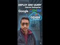 Deploy and Query Google Gemini Enterprise | Challenge lab