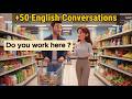 50 Simple English Conversations (1 Hour) | Easy English for beginners (A1-A2)