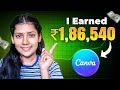 How I Made ₹1,86,540 Using Canva | Diptimai Sahoo