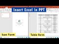 Insert Excel in PowerPoint | Link Excel to PPT ⏩