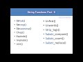 PHP String Functions | Top 30 string functions ( part - II )