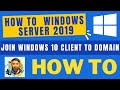 How to Join Windows 10 client to Domain Windows Server 2019 on VMware Workstation